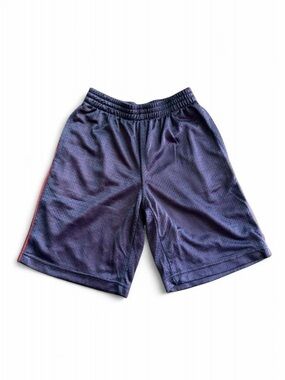 Buzz Cuts Boys Dark Gray & Red Athletic Mesh Basketball Shorts Size L 7